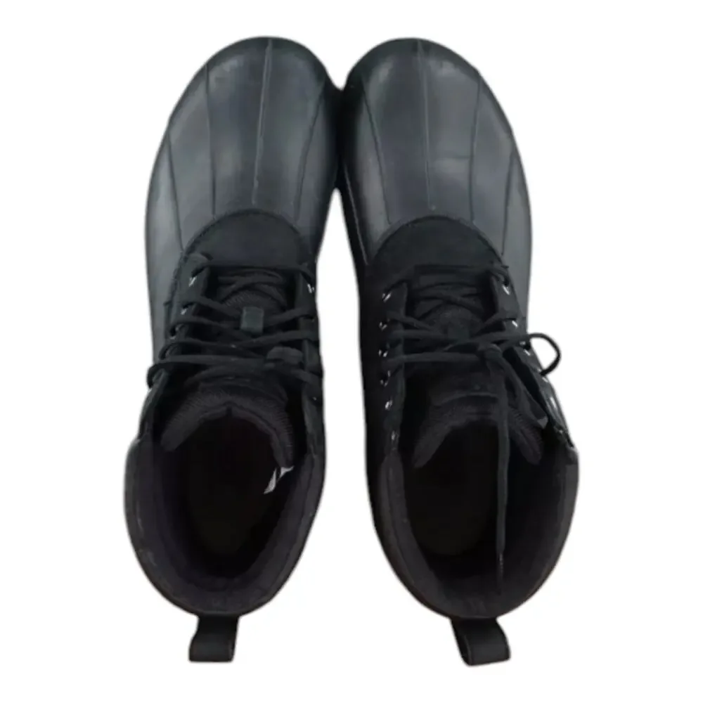 UGG Gatson Mid Shoes Mens Size 10 Black Leather Rubber Lace Up Mid‎ Rain Boots